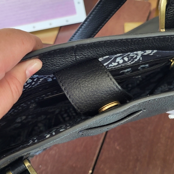 New Lucky Brand XL Black Tote Bag - Picture 4 of 6